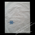 LDPE soft milk white plastic bag for dry laundry, 100pcs/pack